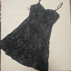 Black Pleather Dress